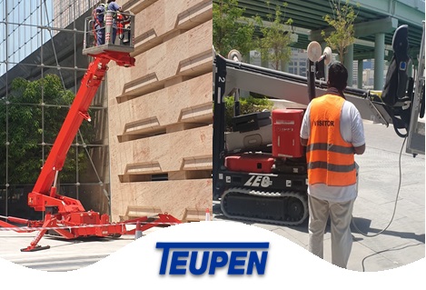 Teupen spider lift dual power vertical height maintenance facilities facility management fmservices amc service contract repair leo30 leo50